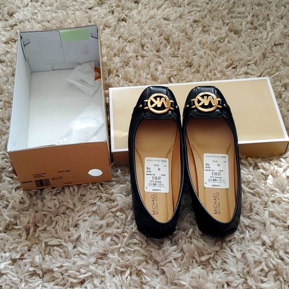 Re-listed: Michael Kors black and gold flats - Picture 8 of 8